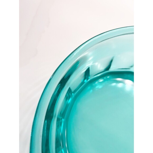 France Luminarc Arcoroc Glass Turquoise Blue Large Serving Bowl Large - Picture 7 of 8